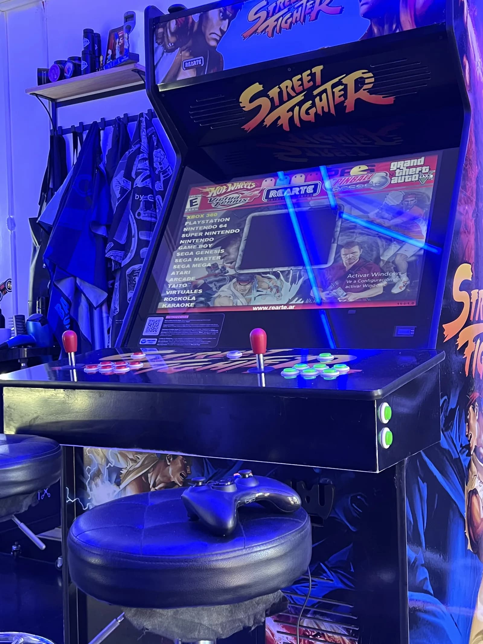 Arcade cabinet en Winter